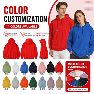Sudadera con Capucha Personalizada con Logotipo, 280 GSM, Algodón Peinado, Unisex, Talla Grande, para Hombre y Mujer, Sudadera con Capucha Lisa, Venta al Por Mayor, OEM - Product Image 3
