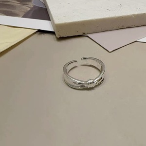 S925 Sterling Silver Bow <b>Ring</b> Women <b>Open</b> Design Sweet Style Everyday Wear Jewelry - Product Image 2