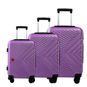 Vente en gros ensemble de valises extensibles 3 pièces 24 pouces ensemble de bagages légers Softshell pour voyager