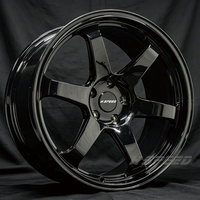 Rines Forjados de Aleación de Aluminio 6061-T6 en Negro Brillante 5x114.3 5x100 5x112 5x120 para M2 F87 M3 F80 M4 F82 TE37 RZ34 Civic