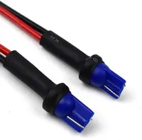 Adaptador de Enchufe Macho T10 con Cable Extendido, Conector de Cableado para Luz T10