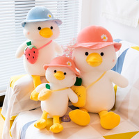 Nouveau sac à dos en peluche canard, jouet en peluche canard pour l'école, poupée à griffes de canard, jouet en peluche avec logo, cadeau