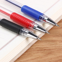 Stylos Gel Publicitaires Rechargeables en Gros pour Cadeaux Promotionnels, Pointe 0,5 mm, en Plastique, Couleurs Rouge, Noir, Bleu, pour Signature