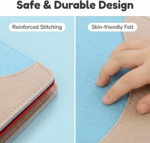 Juguetes Montessori al por mayor: Libro sensorial de fieltro de ciervo, Libro de actividades de fieltro suave para niños pequeños, Tablero de actividades de fieltro para niños pequeños - Product Image 2