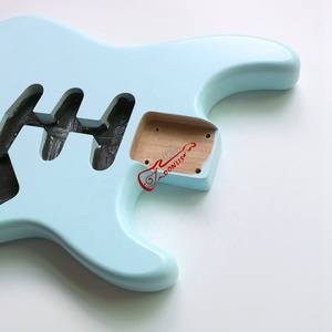 Donlis Hot SSS Sonic Màu Xanh Alder Gỗ St Guitar Cơ Thể Trong Nitro Satin Hoàn Thành Cho DIY SSS Guitar Bộ Dụng Cụ - Product Image 2