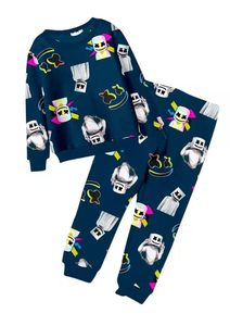 Conjuntos de Pijamas Familiares Personalizados ODM, Ropa de Dormir de Terciopelo para Niñas, Pijamas Tugege para Niños, Ropa de Dormir de Invierno para Niños - Product Image 2