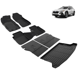 Set Completo di Tappetini Auto in Gomma TPE 3D per Sedili Posteriori, Bagagliaio e Pavimento per <span class=keywords><strong>Subaru</strong></span> <span class=keywords><strong>Crosstrek</strong></span> 2024- - Product Image 2