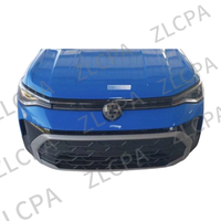 Grille supérieure avant pour VW Taos 2025 2026 |   Grille de pare-chocs centrale de radiateur automobile noir brillant, pièce de rechange pour le marché secondaire