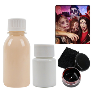 Halloween <span class=keywords><strong>Faux</strong></span> plasma <span class=keywords><strong>Latex</strong></span> <span class=keywords><strong>Liquide</strong></span> Crème de <span class=keywords><strong>Sang</strong></span> Artificiel Fausse peau Cicatrice SFX cosplay Personnalisable <span class=keywords><strong>Faux</strong></span> <span class=keywords><strong>Sang</strong></span> maquillage ensemble - Product Image 1