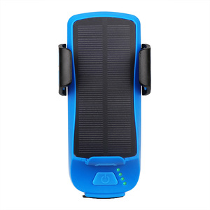 Yueli Bicycle Light <b>Phone</b> Holder 4 In 1 Solar Powered Rechargeable Led Headlight Mountain Bike With Speaker - Product Image 4