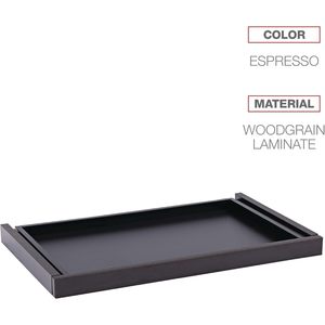 Alera Valencia Series Espresso Center Drawer 24 1/2w X 15d X 2h-<b>Desktop</b> & Drawer Organizer - Product Image 2