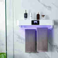 Salle de bain toilette cuisine murale électrique chauffant crème blanc serviette de bain étendoir serviette désinfection plus chaud porte-serviettes