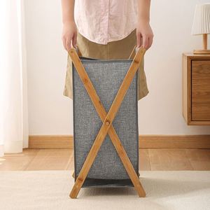 Reusable Modern Folding <b>Laundry</b> <b>Basket</b> with Handles for Dirty Clothes Storage and Organizer - Product Image 4