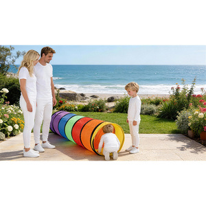 Tunnel Sensoriale per Giochi, Giocattolo Sportivo, <span class=keywords><strong>Tenda</strong></span> Pop-up Portatile, Area Giochi <span class=keywords><strong>Arcobaleno</strong></span>, Tunnel per Bambini, <span class=keywords><strong>Tenda</strong></span> Pieghevole per Bambini Piccoli, Regalo - Product Image 3