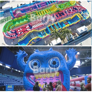 Parcours d'obstacles géant pour enfants Jouets gonflables d'extérieur Château gonflable Wipeout Jeu grand parcours d'obstacles gonflable pour adultes - Product Image 3