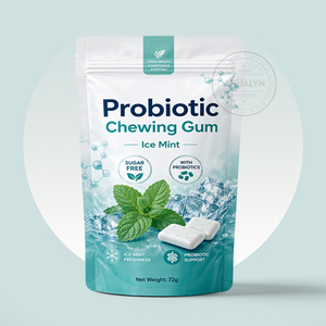 <span class=keywords><strong>Chewing</strong></span>-<span class=keywords><strong>gum</strong></span> <span class=keywords><strong>sans</strong></span> <span class=keywords><strong>sucre</strong></span> à base d'ingrédients biologiques à base de plantes, aromatisé aux épices et aux herbes, 60 pièces pour une haleine fraîche, soins bucco-dentaires - Product Image 2