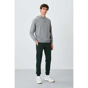 Pantalon de survêtement en molleton pour homme Cesar Pine Green, taille élastique, décontracté, respirant, style jogging - Product Image 5