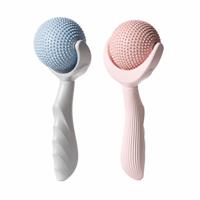 Rouleau de massage unisexe en silicone pour fascia, outil de relaxation musculaire pour la taille et le cou ; Méridien