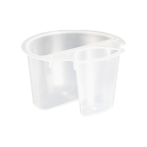 Bicchiere Monouso in Plastica PP Trasparente a Due Scomparti da 7 Once - Product Image 1