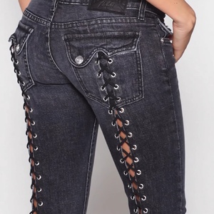 <span class=keywords><strong>Jeans</strong></span> de <span class=keywords><strong>Mujer</strong></span> Estilo Y2K, Corte Recto, Cintura Baja, Ligeramente Acampanados - Product Image 4