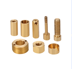 M2 M3 M4 M5 M6 M8黄铜管连接器锁塑料热套槟榔六角螺纹滚花螺母铜热管配件焊头 - Product Image 4