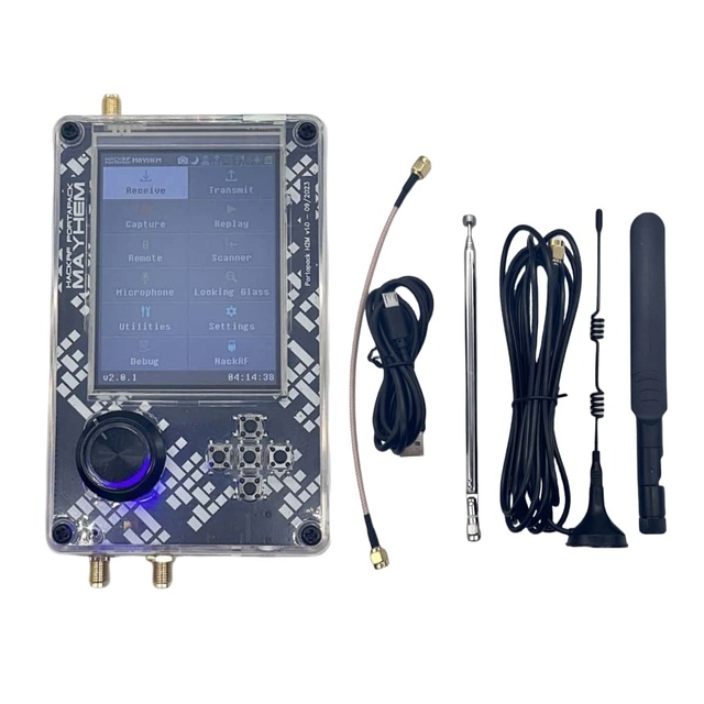 SDR Radio HackRF One R9 V2.0.1 + Assembled PortaPack H2M + 5PCS Antennas + USB Cable + 50M-6GHz RF LNA Low Noise Amplifier