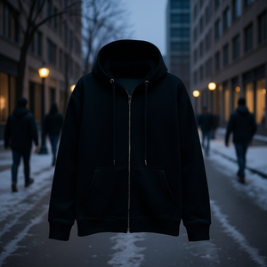 รีเคลอ อินดัสทรีส์ เสื้อฮู้ดดี้พิมพ์ลายตามสั่ง ผู้ชาย ผู้หญิง ผ้าฝ้าย 100% ซิปแบบรูดขึ้น ลงได้ทั้งชายและหญิง เสื้อผ้าสตรีทแวร์ฤดูหนาวลำลอง บริการ OEM ODM - Product Image 2