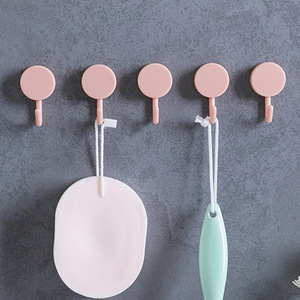10-pack Nordic style wall hooks, no-<b>drill</b> creative bathroom hooks, coat hooks, magic adhesive hooks - Product Image 2