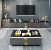Nouvelle Combinaison Meubles de Salon Très Demandée : Table Basse Simple et Meuble TV