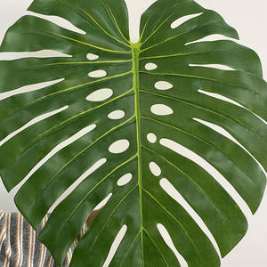 LO-532 Vente en gros 124cm <span class=keywords><strong>Feuille</strong></span> <span class=keywords><strong>de</strong></span> <span class=keywords><strong>palmier</strong></span> Monstera géante 3D artificielle en verdure tropicale au toucher réaliste pour les arrangements et la décoration - Product Image 2