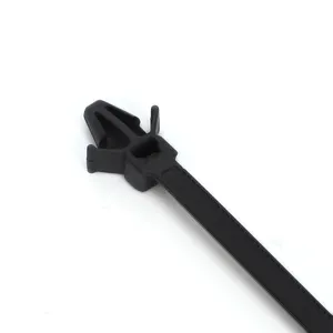 4.7*205mm Nylon 66 Arrow Head Push Mount Cable Zip Tie For Round Holes