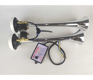Trompetas Aleación de zinc 12V/24V Bocina de aire dual con controlador de 8 canciones - Product Image 1