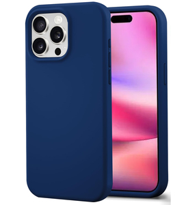 Funda de silicona líquida real 2024 con forro de microfibra para <span class=keywords><strong>iPhone</strong></span> 16 <span class=keywords><strong>Pro</strong></span> con colores dulces de tacto suave - Product Image 1