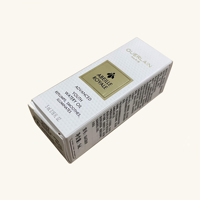 Emballage de boîte de parfum de soin de la peau écologique en relief, brillant à lèvres, rouge à lèvres, boîte d'emballage de sérum pour les yeux avec estampage à l'or