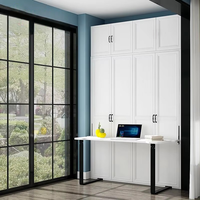Lit mural multifonctionnel moderne et simple de style européen, lit escamotable invisible pour panneaux, lit Murphy avec bureau pour bureau, balcon