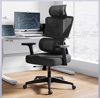 Support de chaise en maille à dossier haut Hbada P5 avec chaises de bureau ergonomiques pivotantes de conception avancée