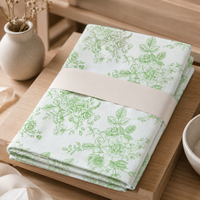 Paño de Cocina de Algodón con Impresión Personalizada, Paño de Cocina con Dobladillo para Boutique, Tienda de Regalos, Marca Privada, Suministro al por Mayor