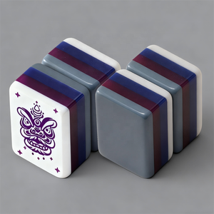 Juego de Mahjong Personalizado de Lujo 2026, 160 Fichas Opacas Exclusivas con Diseño Grabado y Color de 4 Capas, Regalo Premium Moderno Hecho de Melamina - Product Image 1
