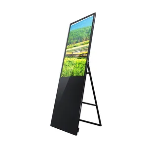 Portable LCD Digital Signage 32"43"47"49"55"65" indoor kiosk retail kiosk for sale digital advertising board for certificates