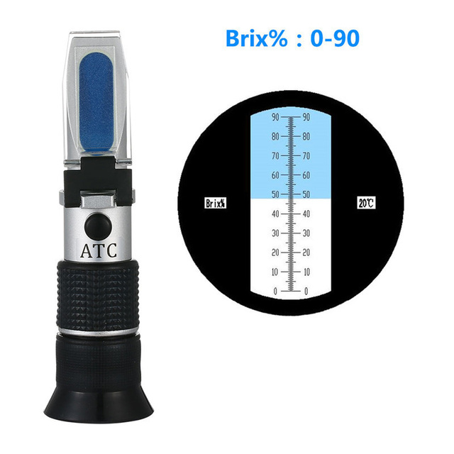 J&R Portable 0-85% 90% Digital Brix Meter Handheld High Precision Honey Juice Sugar Concentrate Refractometer for Beekeeping