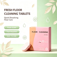 Feuille de nettoyage concentrée soluble dans l'eau, sans plastique, à base de plantes, pour cuisine, salle de bain, surfaces multiples, nettoyage des sols domestiques