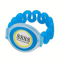 13.56Mhz 125Khz Gelang RFID Tahan Air dengan Kunci PVC untuk Kolam Renang Model ISO