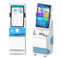 Distributeur de cartes 32 pouces, distributeur automatique de billets, imprimante A4 multifonctionnelle, carte bancaire, paiement de factures, kiosque d'enregistrement en libre service