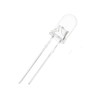 Lentille claire tête ronde CRI Ra>95 couleur d'émission blanche 18000-20000mcd haute lumière 5mm LED