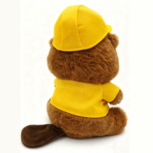 Tùy chỉnh màu Nâu sóc đồ chơi sang trọng sinh thái thân thiện tùy chỉnh đồ chơi sang trọng an toàn bông Logo tùy biến - Product Image 4