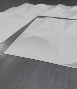 Precio barato buen servicio nuevo estilo interior decoración del hogar 3D pared Pvc Panel 500*1 500mm impermeable muestra gratis PVC 3D Panel de pared - Product Image 6