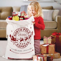 Sacs de Noël en toile de jute Ourwarm avec cordon de serrage pour cadeaux de Noël