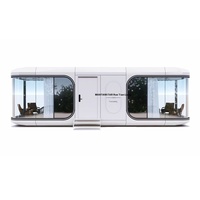 Gypsophile Space Capsule Container Room Atmosphère créative Mobile Room Capsule House, Commercial Space, Dirigeable
