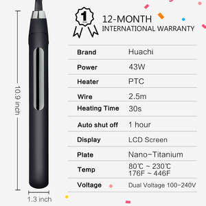 2024 Japanse Koreaanse Hete Verkoop Professionele Stijltang Platte Ijzer Nieuwste Keramische Draagbare Stijltang Krultang - Product Image 6