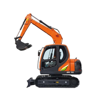 Machinerie de construction DX75, excavatrice de 7,5 tonnes, 0,3 m³ pour le développement de sites